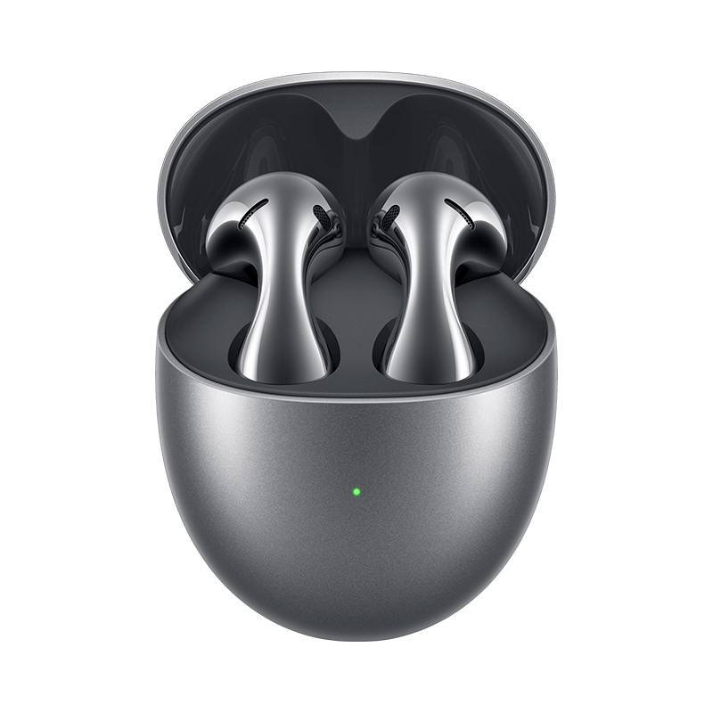 Huawei FreeBuds 5 - Earphone Nirkabel Dengan Batalan Bunyi Aktif (Silver Frost, Ceramic White, Coral Orange)