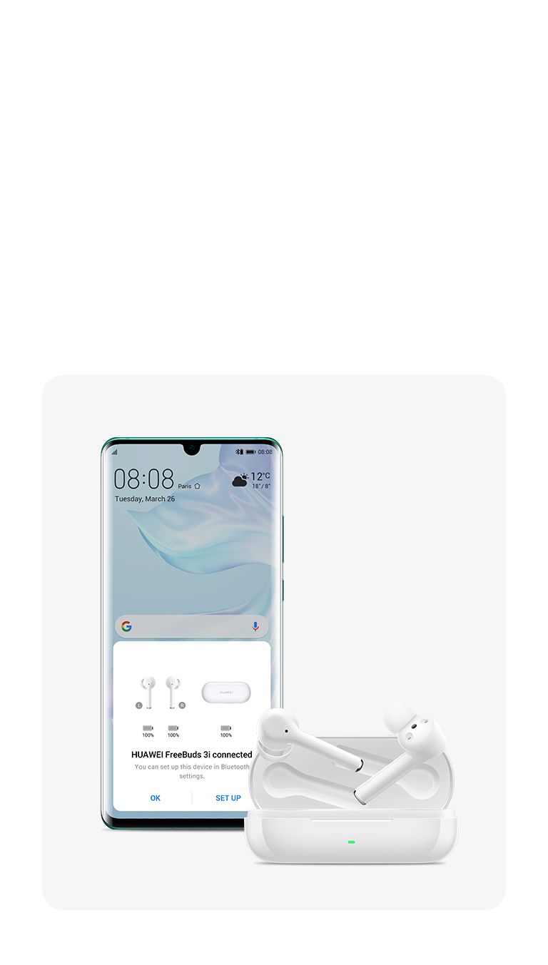 Huawei FreeBuds 3i + Emparejamiento automático Huawei FreeBuds 3i + Emparejamiento automático