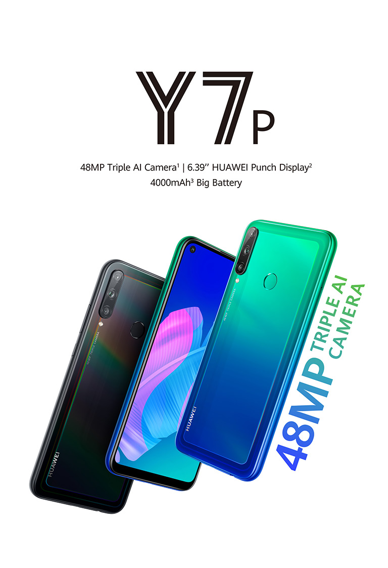 Huawei Y7p + Triple Cámara con IA Huawei Y7p + Triple Cámara con IA