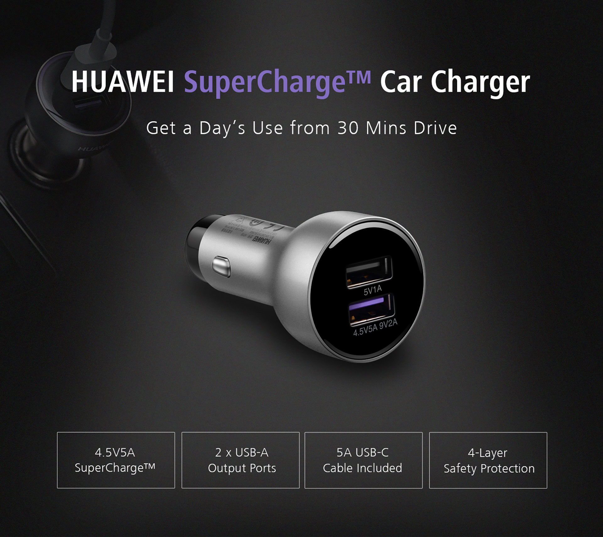 Huawei AP 38 Car Charger
